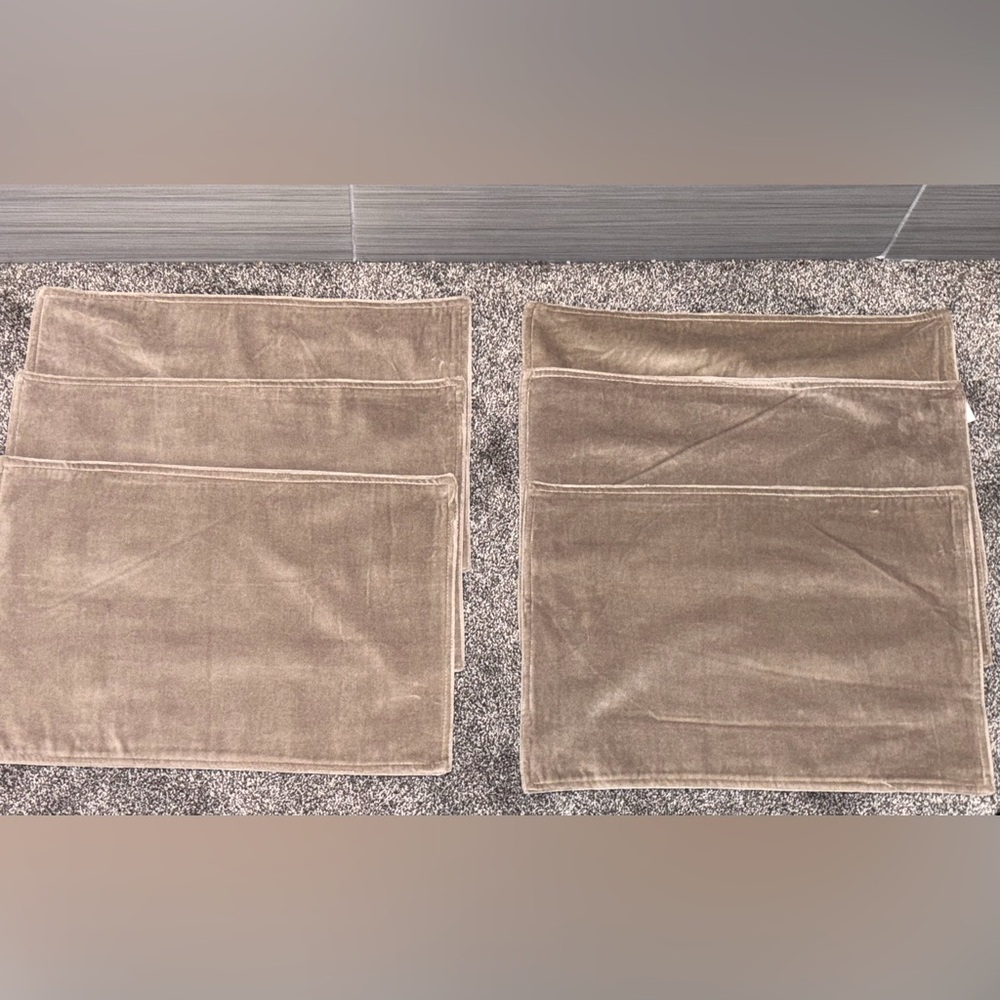 Pier 1 Beige/ Taupe Elegant Velvet Table Placemats
Table Decor